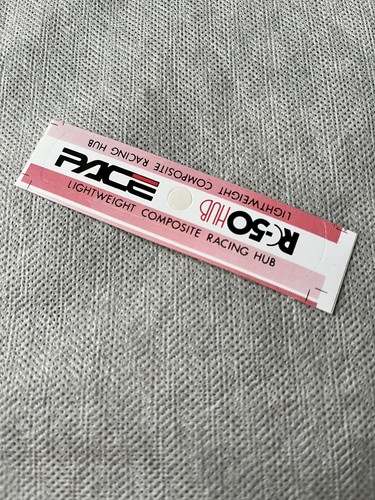 Pace vintage rc50 hub decal - vintage,