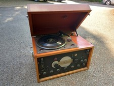 Vintage Collaro Turntable With Hallicrafters Type Radio