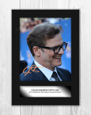 Colin Firth (2) A4 signed