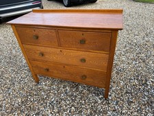Heals style oak chest of drawers