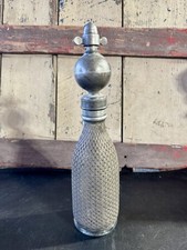 RARE ANTIQUE 1890'S MARQUE DEPOSEE FRENCH SILVER SODA SELTZER BOTTLE