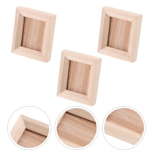 3pcs tiny wooden picture - 3pcs,
