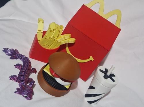 Mcdonalds printed happy - 3d,
