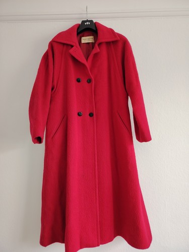 Red wool mohair coat 18 - red, /