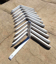 Shelving Brackets - 12 x 205 mm x 255 mm - White - Good Condition