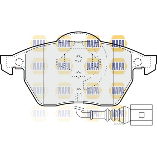 Brake pads set for - for, bora