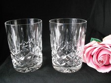Pair of Lead Crystal Cut Glass
