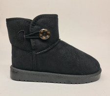GIRLS FAUX SUEDE FLAT BOOT