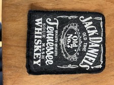 Jack Daniels Whiskey  Vintage 1980s Sew On Patch Very Good Condition