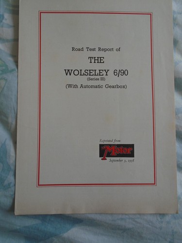 Wolseley series iii motor - series,