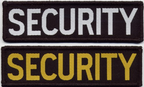 Security woven badge patch - woven,