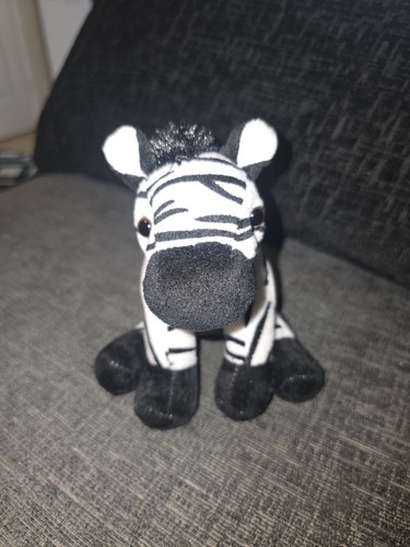 Zebra soft plush toy black - soft, —