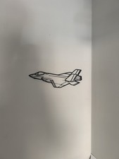 F35 steel cut out wall art