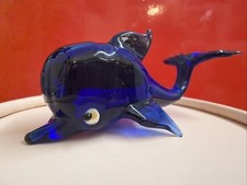 Dolphin handblown glass figure - dolphin,