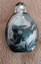 Antique Purple Glass Overlay