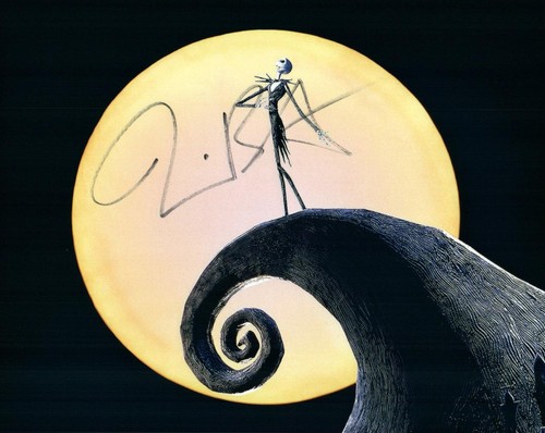 Tim burton autographed 8x10 - tim,