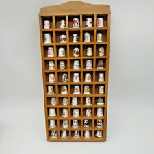 Vintage thimble display - display, case
