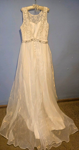 Ivory lace tulle a line - tulle, a-line