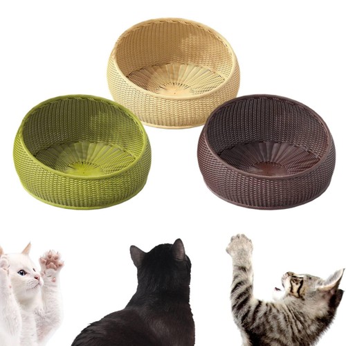 Wicker cat bed four seasons - four,