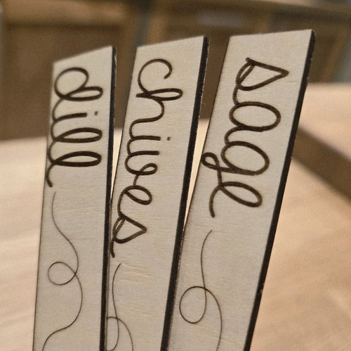 Wooden herb garden - herb, set