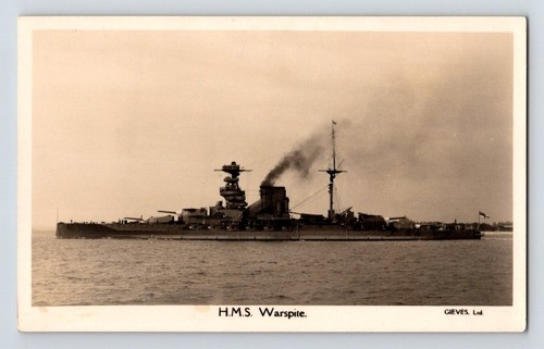 Ww1 warspite unposted - h.m.s.,