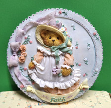 Cherished Teddies FAITH Wall Hanging Plaque