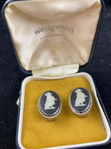 Wedgwood jasper earrings - jasper,
