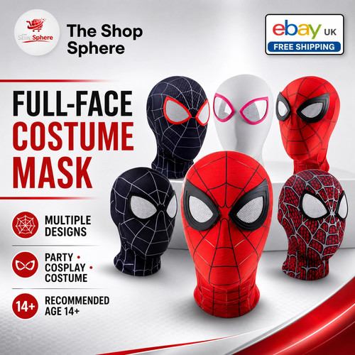 Kids adult spiderman full face - full,