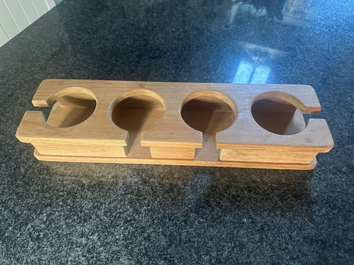 Yacht teak cup holder - yacht,