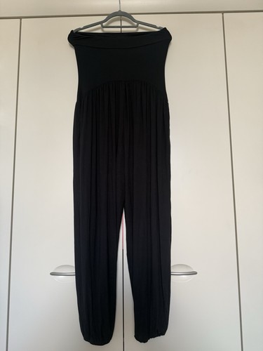 Black stretch jersey - , bandeau