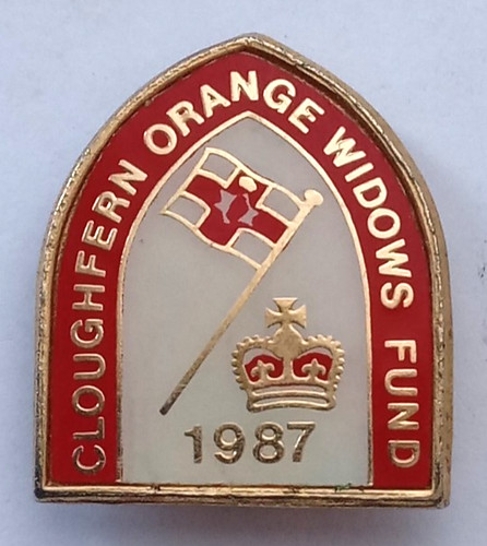 Cloughfern orange widows - orange, fund