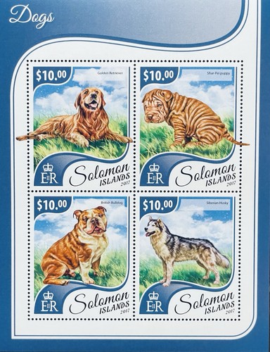 Solomon islands dogs - dogs, stamps