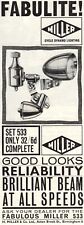 Vintage Miller Cycle Dynamo Lighting Advert - Original 1964