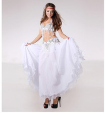 11Colors  Professional 3pcs Outfit Bra Belt Skirt Oriental Costume Belly Dance