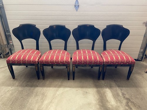 Mid century black lacquer - black,