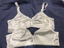 2 X Pack vintage bras Tru non padded white full cup size 38B/36B