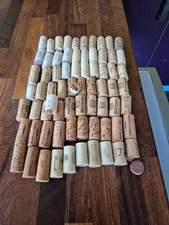 60 plus used wine corks for craft projects, etc. 