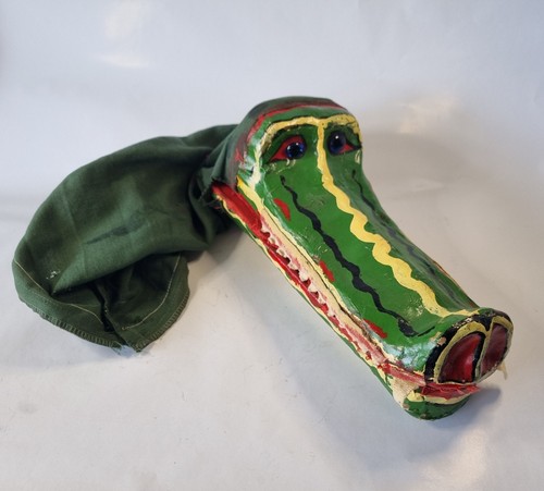 Vintage crocodile hand - crocodile,