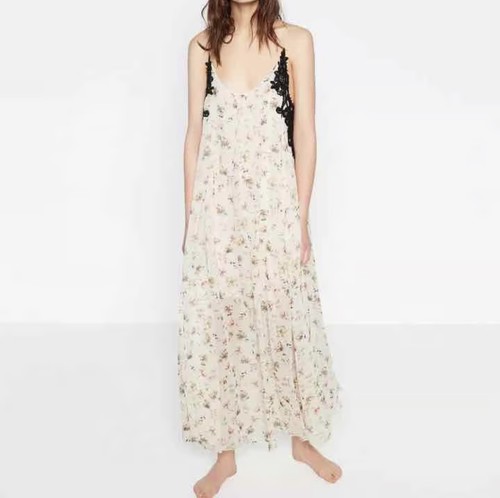 Zara floral maxi dress - dress, (size