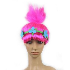 Girl Poppy Trolls Wig Pop