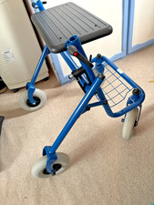 Rollator Steel Folding Mobility Aid Walker spares or repair blue
