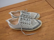 Ecco Golf Shoes Womens Size 7 Hydromax Knit Extra Width Cream Black