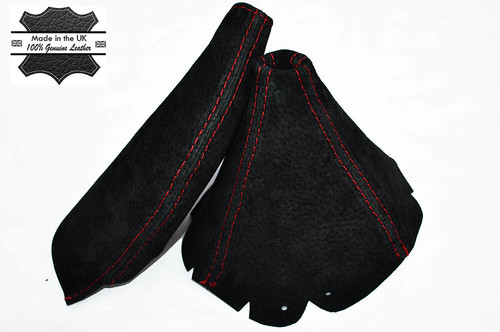Red stitching gear handbrake - stitching,