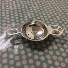 1937 Fred H Adams & Holman Twin Arm Sterling Silver Tea Strainer 21g