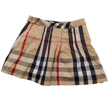 Burberry Baby Girls Skirt Kids Nova Check Cotton Beige Zip Size 2Y 86 cm