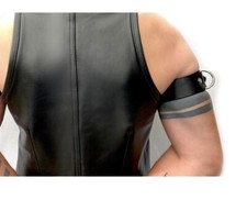 MENS LEATHER ADJUSTABLE  BICEP