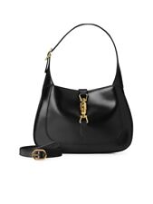 GUCCI Jackie 1961 Small Black Leather Shoulder Bag New & Authentic