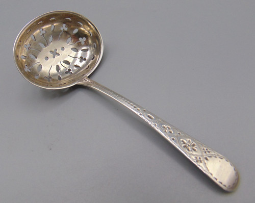 Sterling silver sifter spoon - silver,