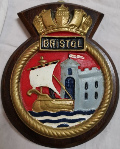 Hms bristol ship crest - hms,
