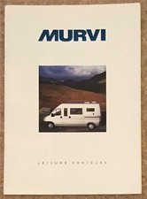 MURVI LEISURE VEHICLES Motor Caravans Sales Brochure c1998 Fiat VW Peugeot